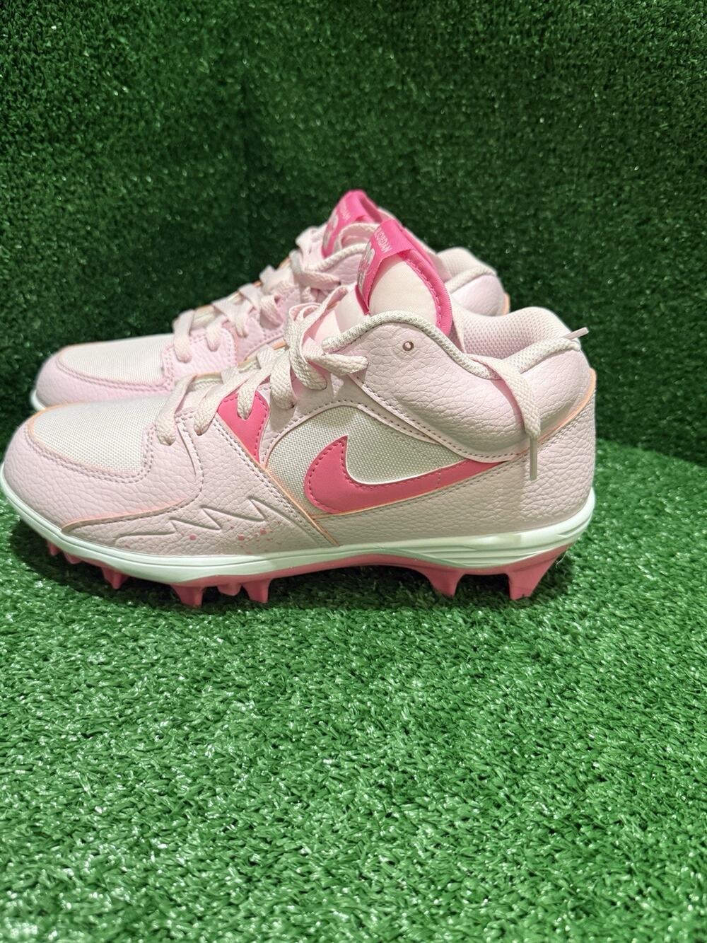 Nike Air Jordan Stadium 90 TD Football Cleats Pink Foam Men's Size 8 HQ0210-600